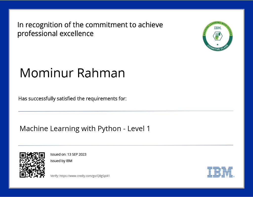 machine learning certificate image